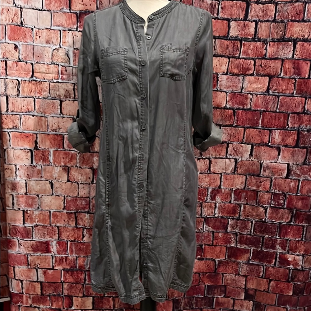 Prana Button-Up Midi Shirt Dress